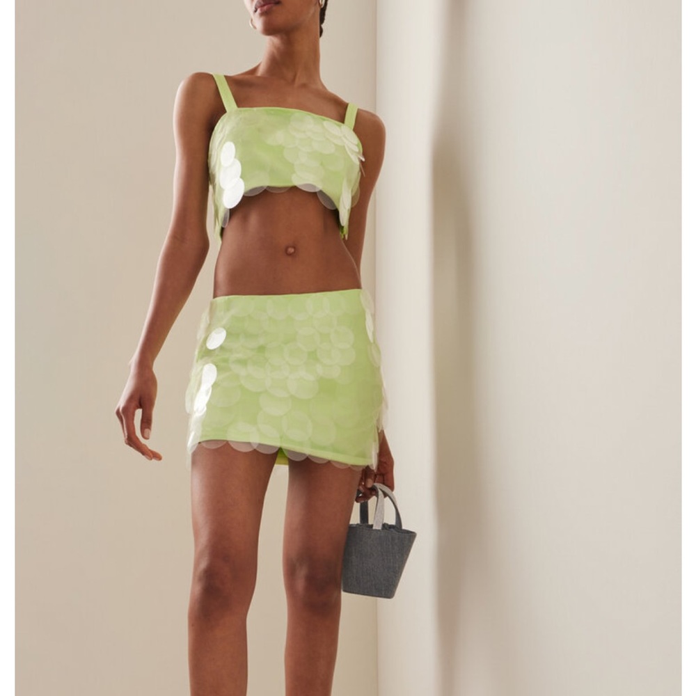 New with tags Johnathan Simkhai Campbell Sequined Mini Skirt